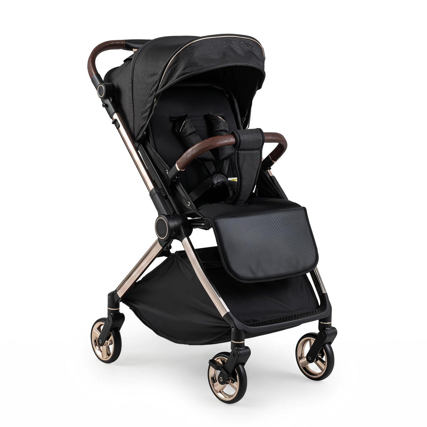 Foldable Baby Stroller, Reversible Handle, Black Baby Strollers Black at Gallery Canada