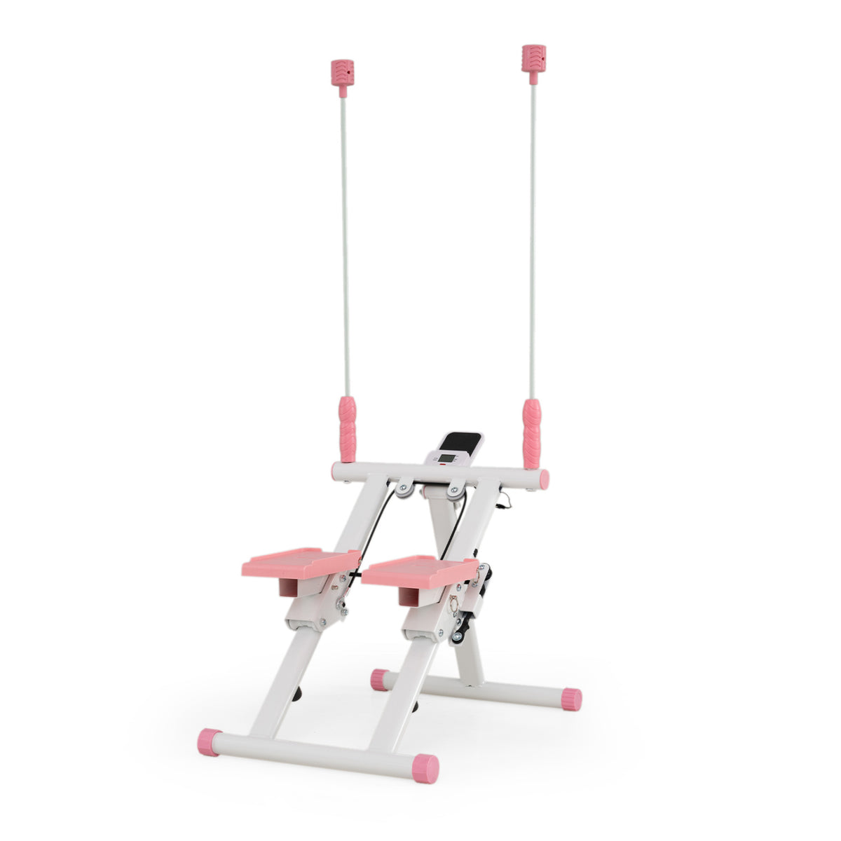 Foldable Stair Stepper, Detachable Handlebar, White Exercise Machines at Gallery Canada