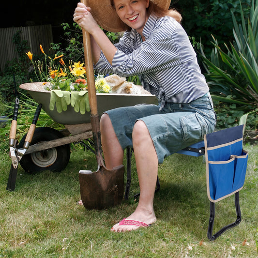 Folding Garden Kneeler And Seat, Blue Garden Tools Blue at Gallery Canada