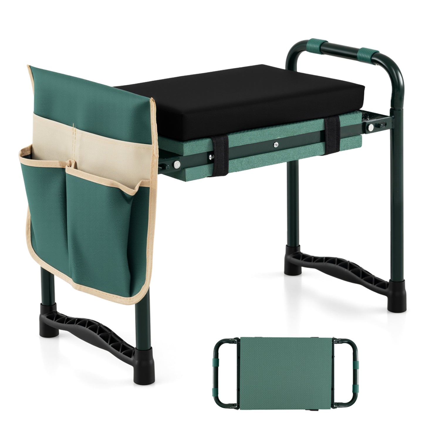 Foldable Garden Kneeler Seat With Eva Foam Padding, Green Garden Tools at Gallery Canada
