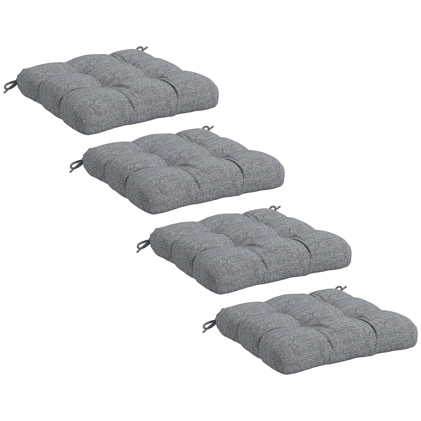 4-Piece Patio Chair Cushion Set, Indoor Outdoor Replacement Pillows Patio Chair Cushions at Gallery Canada