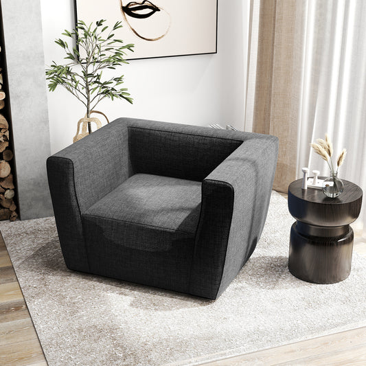 Inflatable Sofa with Detachable Cover and Wide Armrests, Gray Sofas & Loveseats Gray at Gallery Canada