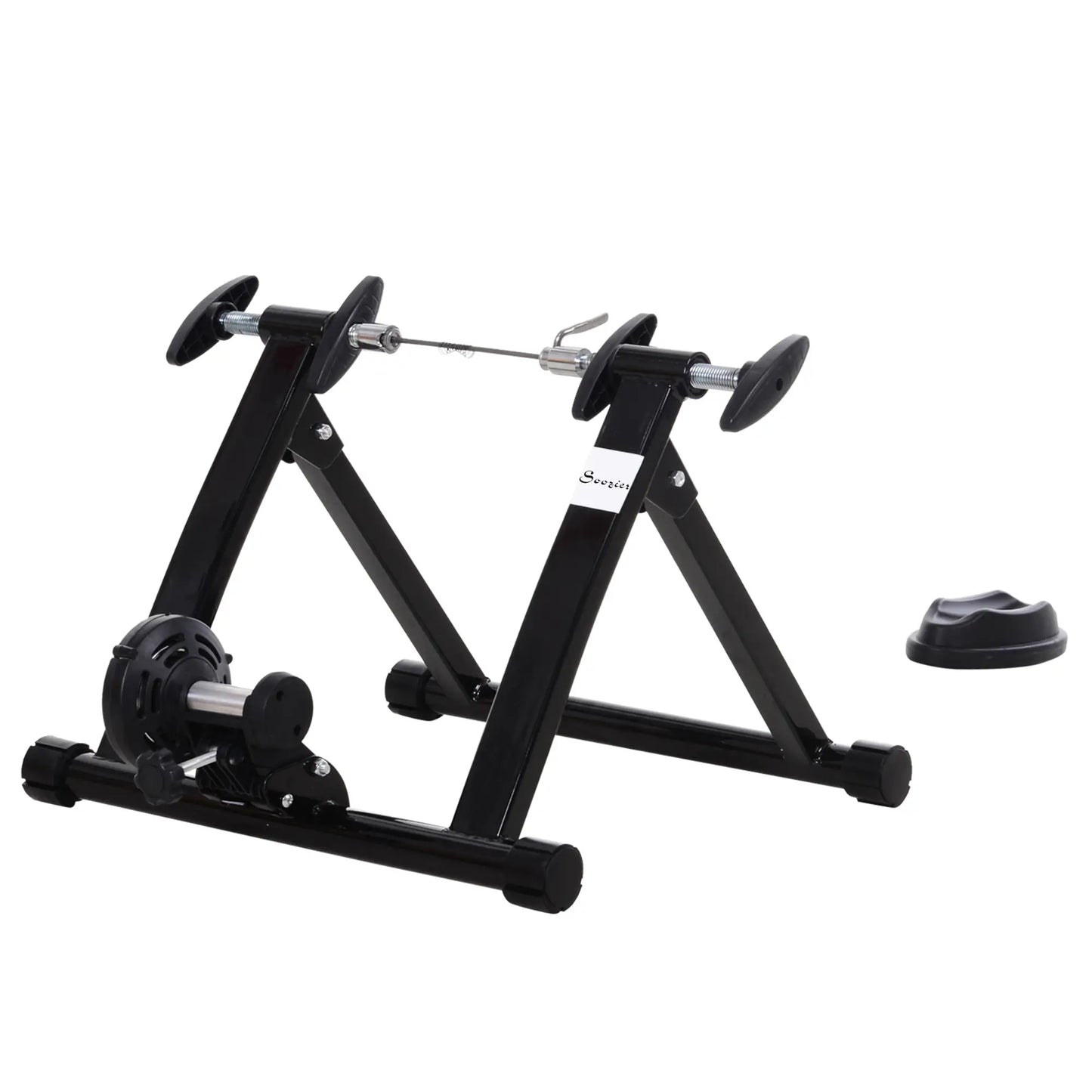 Foldable Indoor Bike Trainer, 26-28" & 700C Wheels, Black Bike Trainer Stands at Gallery Canada