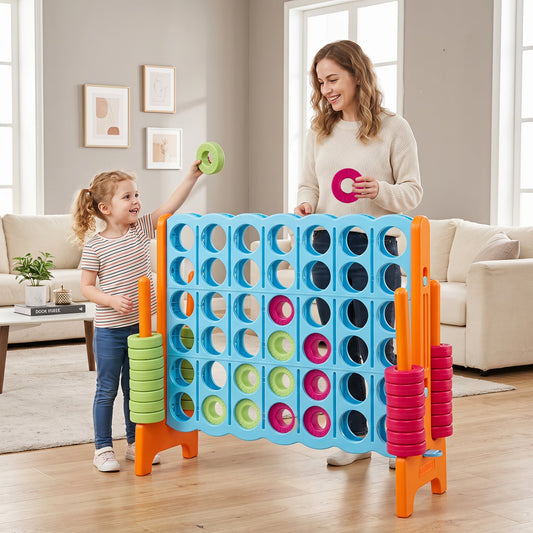 Jumbo 4-To-Score Game Set, 3.5FT Tall, 4FT Wide, Orange Lawn Games Orange at Gallery Canada