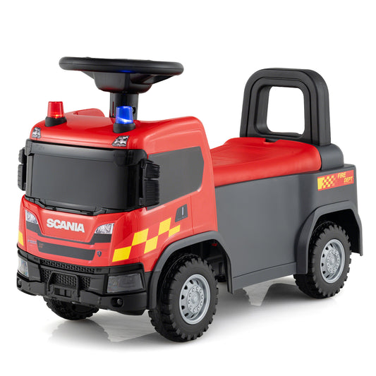 Kids Ride On Push Car, SCA Truck Toy, Red Push & Pedal Ride On Toys Red at Gallery Canada