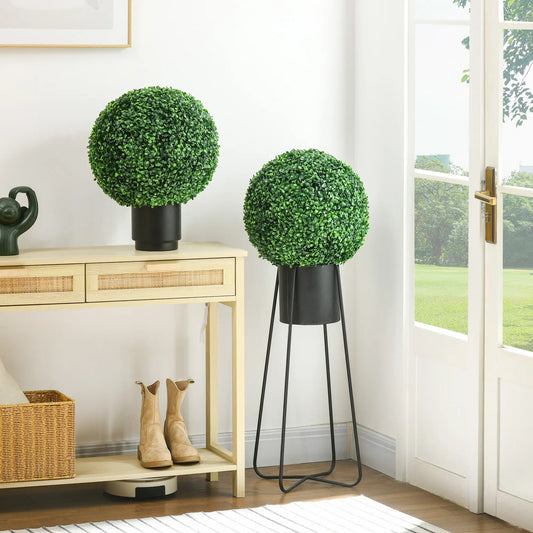 Artificial Tree Boxwood Topiary Balls, 15.7 Inch, 2 Pack Artificial Trees Green at Gallery Canada