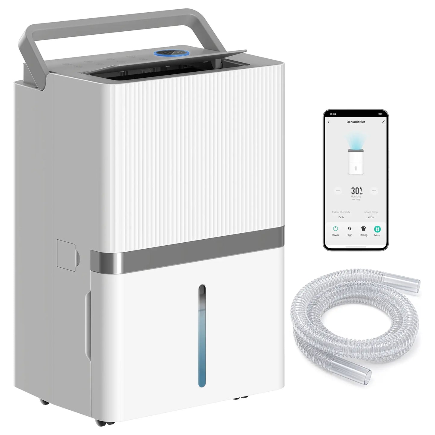 100 Pint Smart Dehumidifier, 5200 Sq Ft, WiFi, App Control Home Dehumidifiers at Gallery Canada