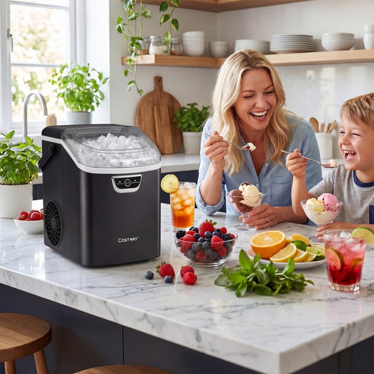 Countertop Nugget Ice Maker, Audible Full Alarm, Black Ice Makers Black at Gallery Canada