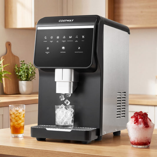 Nugget Ice Maker, Self Dispensing, 80 LBS Per Day, Black Ice Makers Black at Gallery Canada