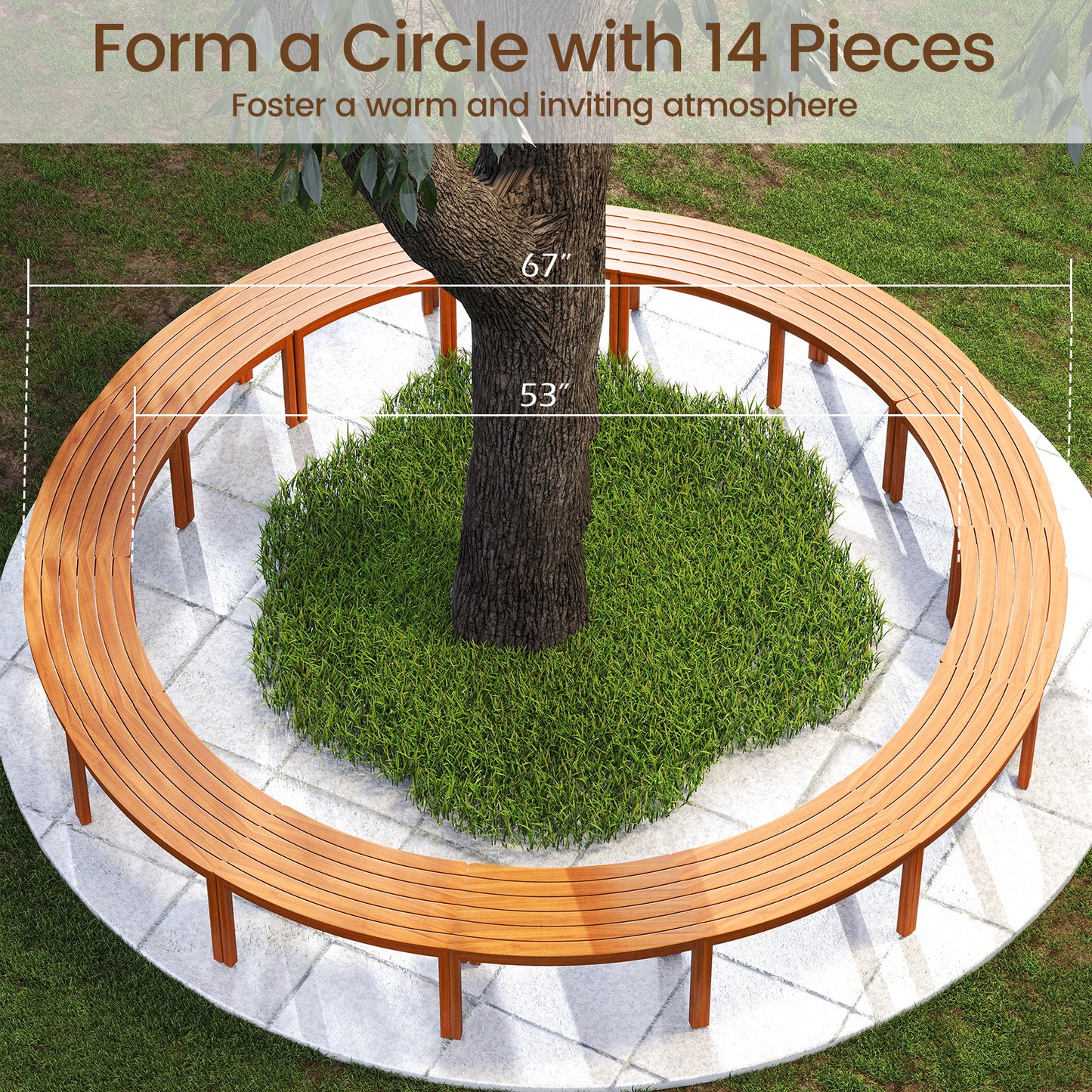 Acacia Wood Bench Set, 2/3/4, Natural Outdoor Benches at Gallery Canada