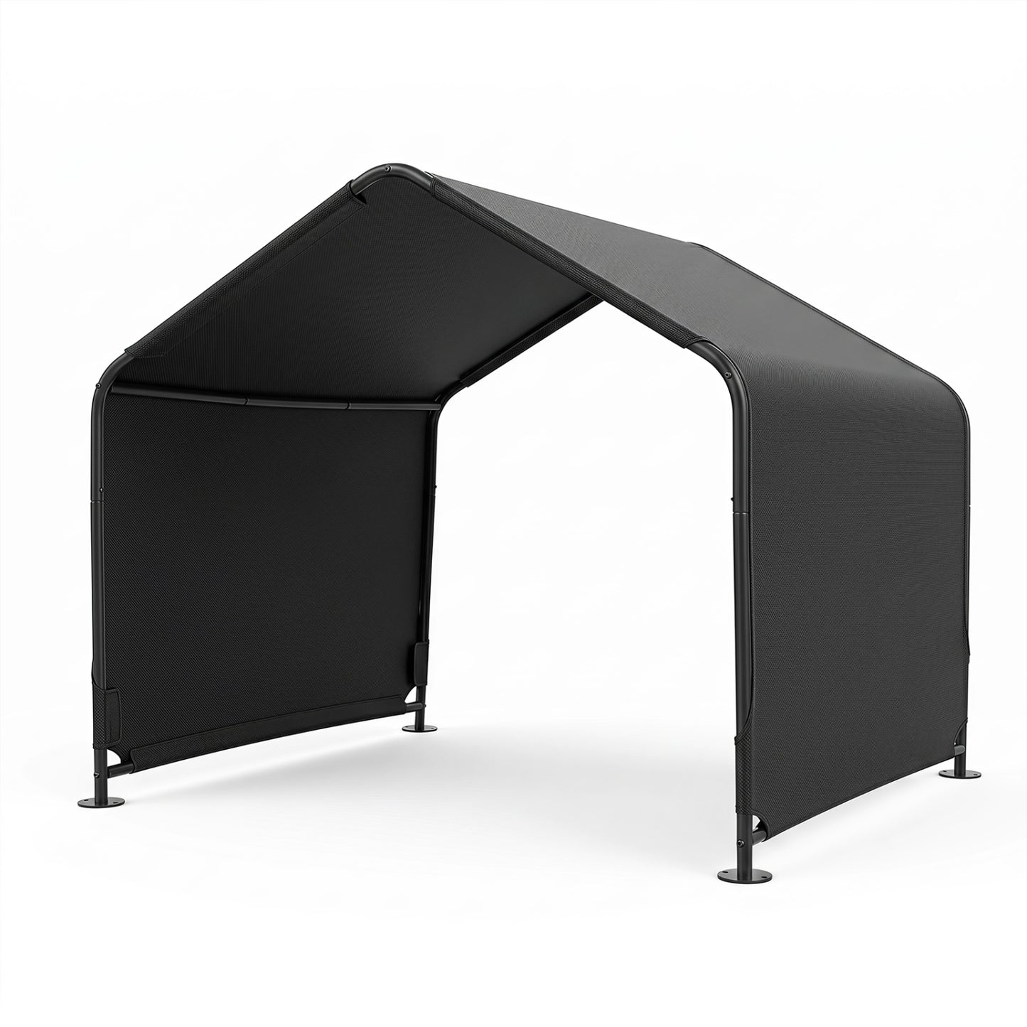 Outdoor Dog Shade Shelter, Waterproof Roof, Ground Stakes, Black Dog Kennels at Gallery Canada
