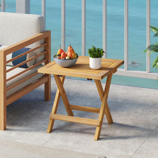Outdoor Folding Side Table, Small Space Garden Table Patio Coffee Tables Options at Gallery Canada