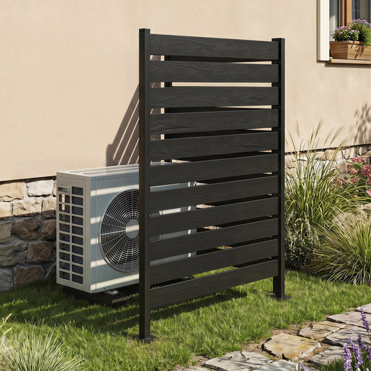 Outdoor Privacy Screen Fence for Backyard Pool, Black Decorative Fencing & Flooring Black at Gallery Canada