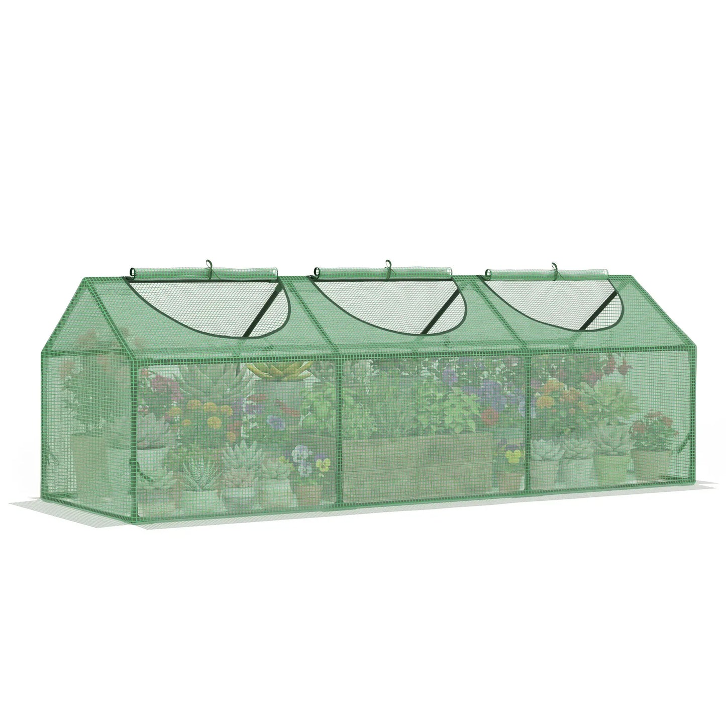 Portable Mini Tunnel Greenhouse, 71" x 24" x 24", Green Mini Greenhouses at Gallery Canada