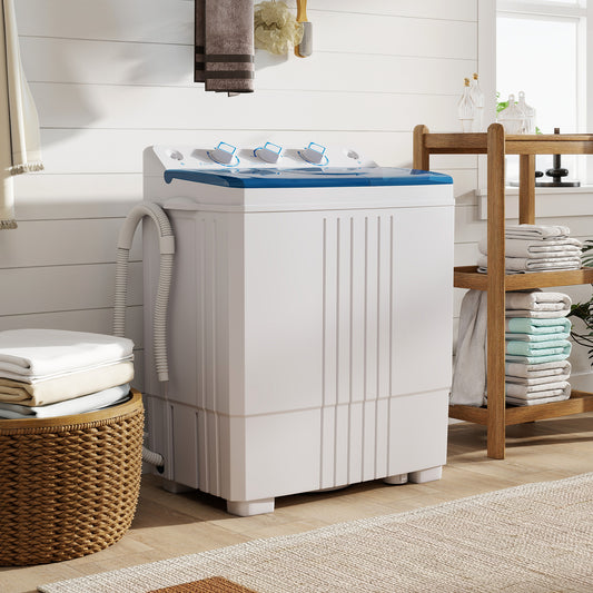 Portable Washing Machine With Built-In Drain Pump, Blue Washing Machines Blue at Gallery Canada