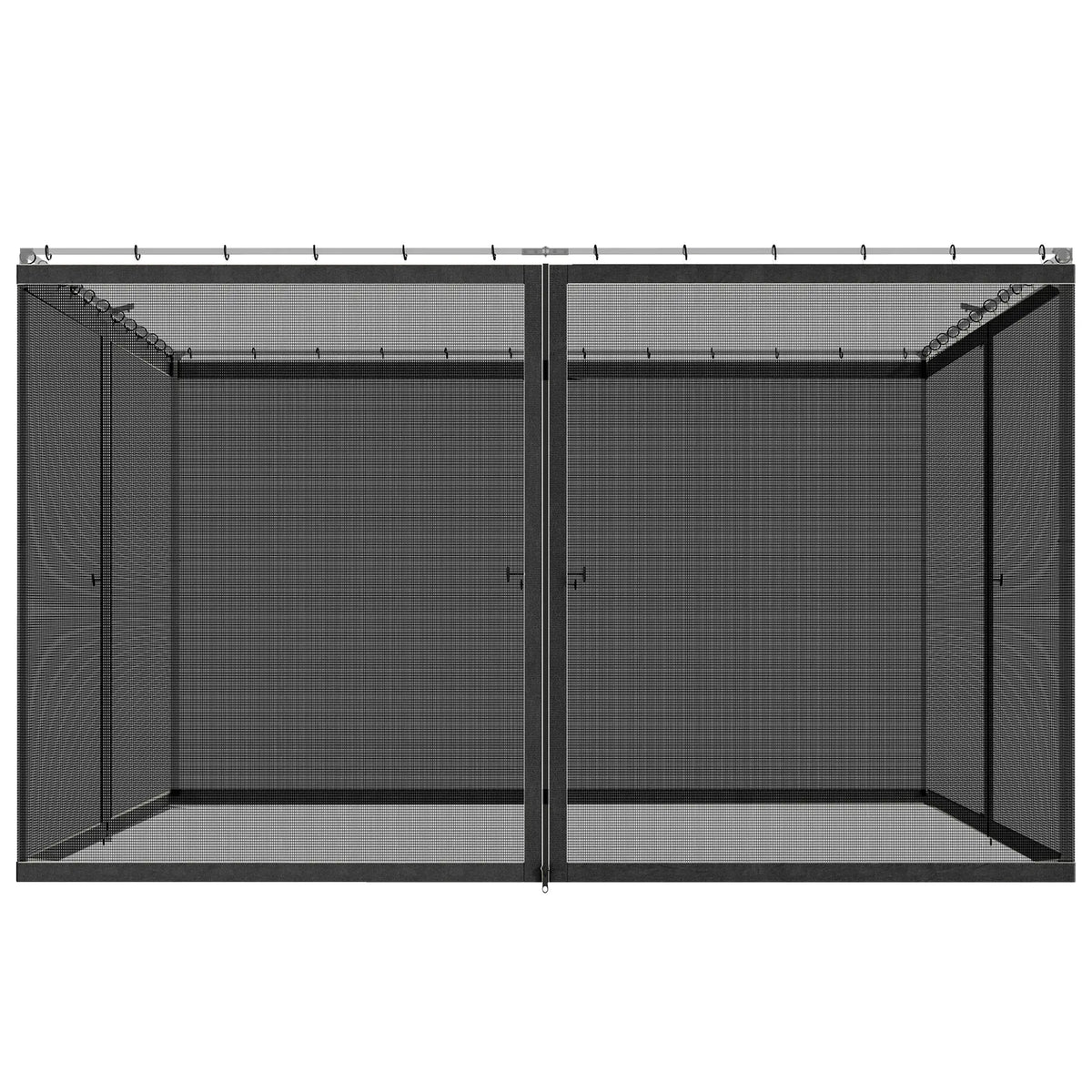 Mosquito Netting For Gazebo, 10' x 12', Black Gazebo Sidewalls at Gallery Canada