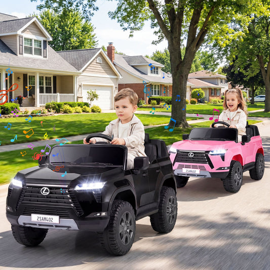 24V 4WD Electric Ride On Car, For Ages 3+, Black Powered Ride On Toys Black at Gallery Canada
