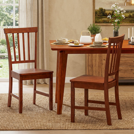Set Of 2 Dining Chairs, Solid Wood Legs, Walnut Dining Chairs Walnut at Gallery Canada