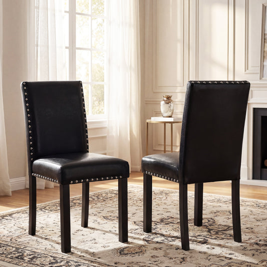 Set of 2 Dining Chairs with Solid Rubber and Wood Legs Dining Chairs Options at Gallery Canada