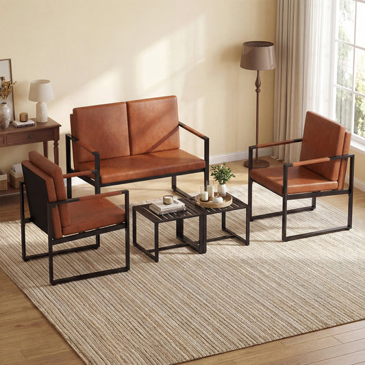 Set Of 2 Mid Century Modern Single Sofa Chairs With Cushions Accent Chairs Options at Gallery Canada