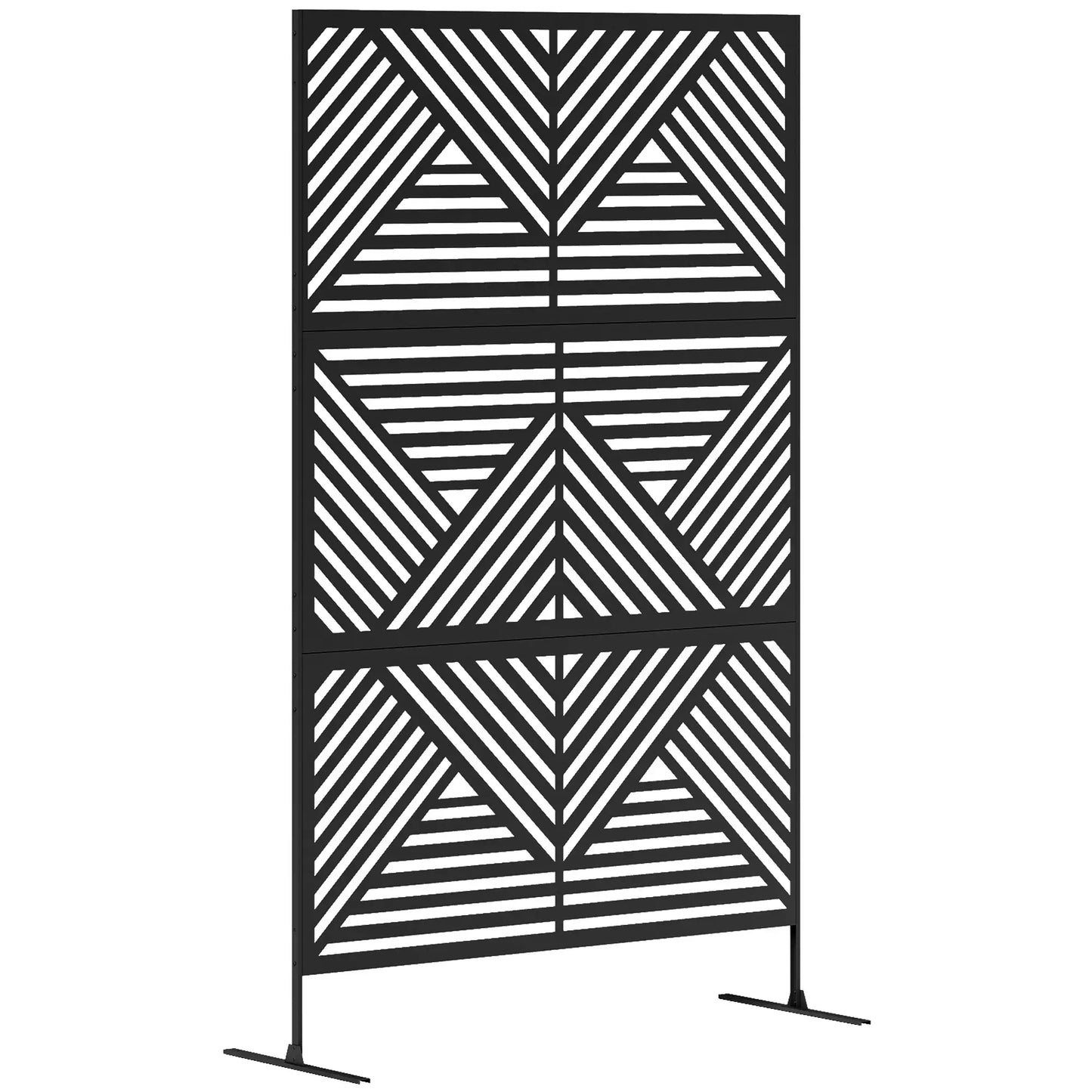 Metal Outdoor Privacy Screen, 78" x 48", Black Side Awnings at Gallery Canada