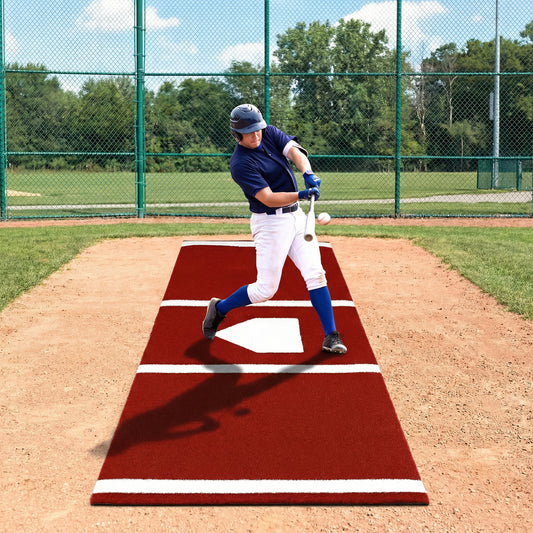 Softball Pitching Mat, 10 x 3 Feet, Training Aid, Red Golf Red at Gallery Canada