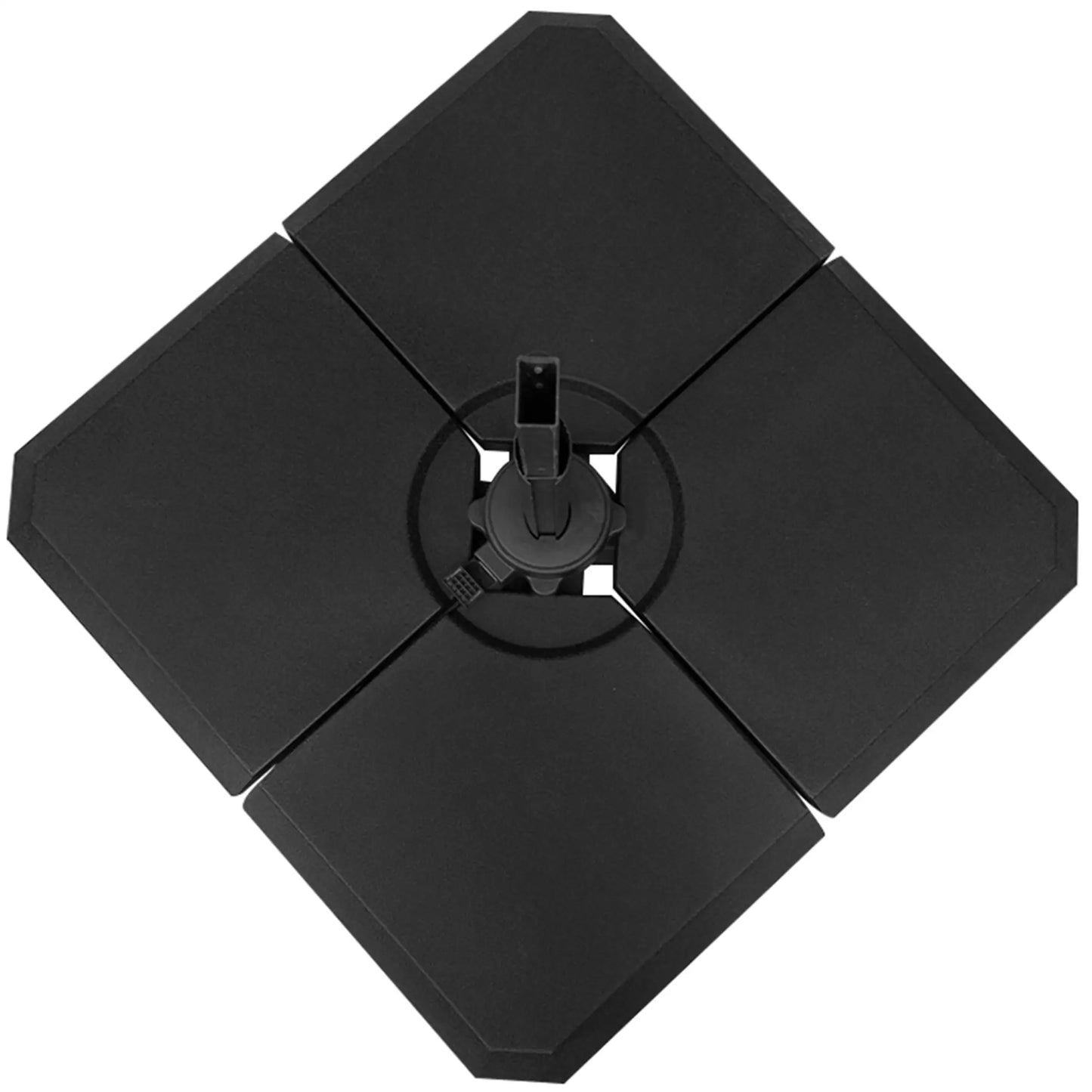 4Pcs Cantilever Umbrella Stand, Fill w/ Sand or Water, Black Umbrella Bases at Gallery Canada
