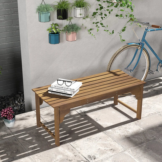 Wooden Garden Bench, Patio Double Park Bench, Teak Outdoor Benches Teak at Gallery Canada