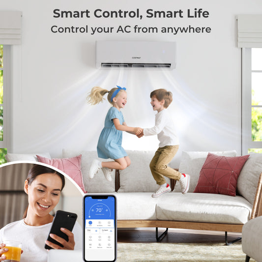 24000 BTU 3 Zone Mini Split AC, 7K + 7K + 7K, White Mini Split Air Conditioners White at Gallery Canada