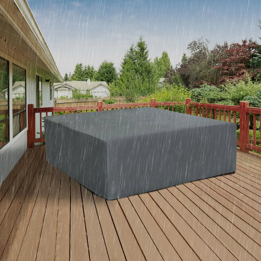 Waterproof Patio Furniture Cover, 80.7" x 75.6" x 24", Grey Patio Furniture Covers Grey at Gallery Canada