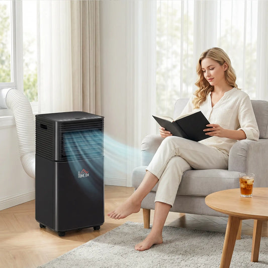 10000 BTU Portable Air Conditioner, Fan, Dehumidifier, Remote, 24H Timer, Black Air Conditioner Black at Gallery Canada