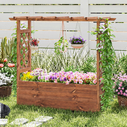 Wooden Elevated Planter Raised Garden Bed, Orange Raised Garden Beds Orange at Gallery Canada