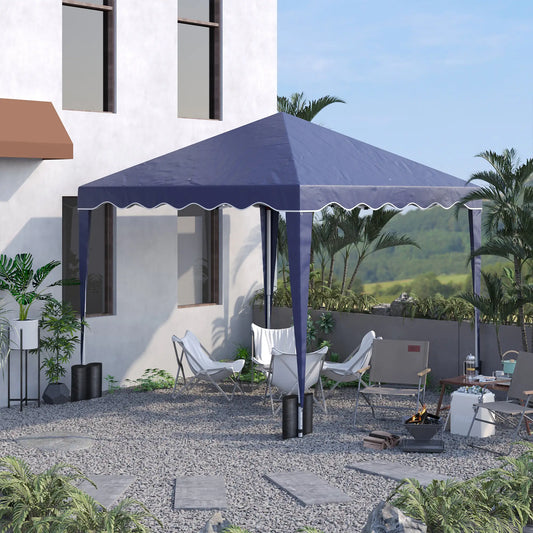 10' x 10' Pop Up Canopy Tent with Sand Bags, Blue Pop Up Canopies Blue at Gallery Canada