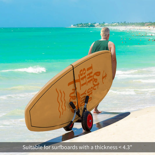 Stand-Up Paddleboard Dolly, Aluminum Surfboard Cart, Foldable for SUPs, Canoe Kayak Carts Black, Red at Gallery Canada