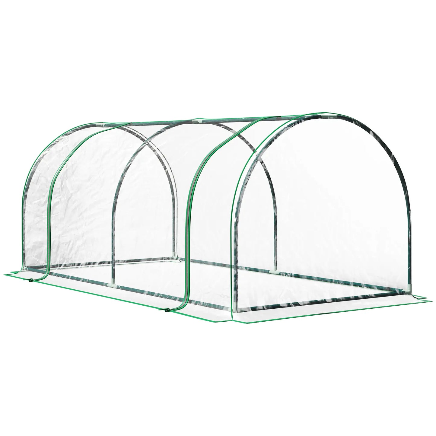 6' x 3' x 2.6' Mini Greenhouse, Portable, Zippered Doors, Clear Mini Greenhouses at Gallery Canada