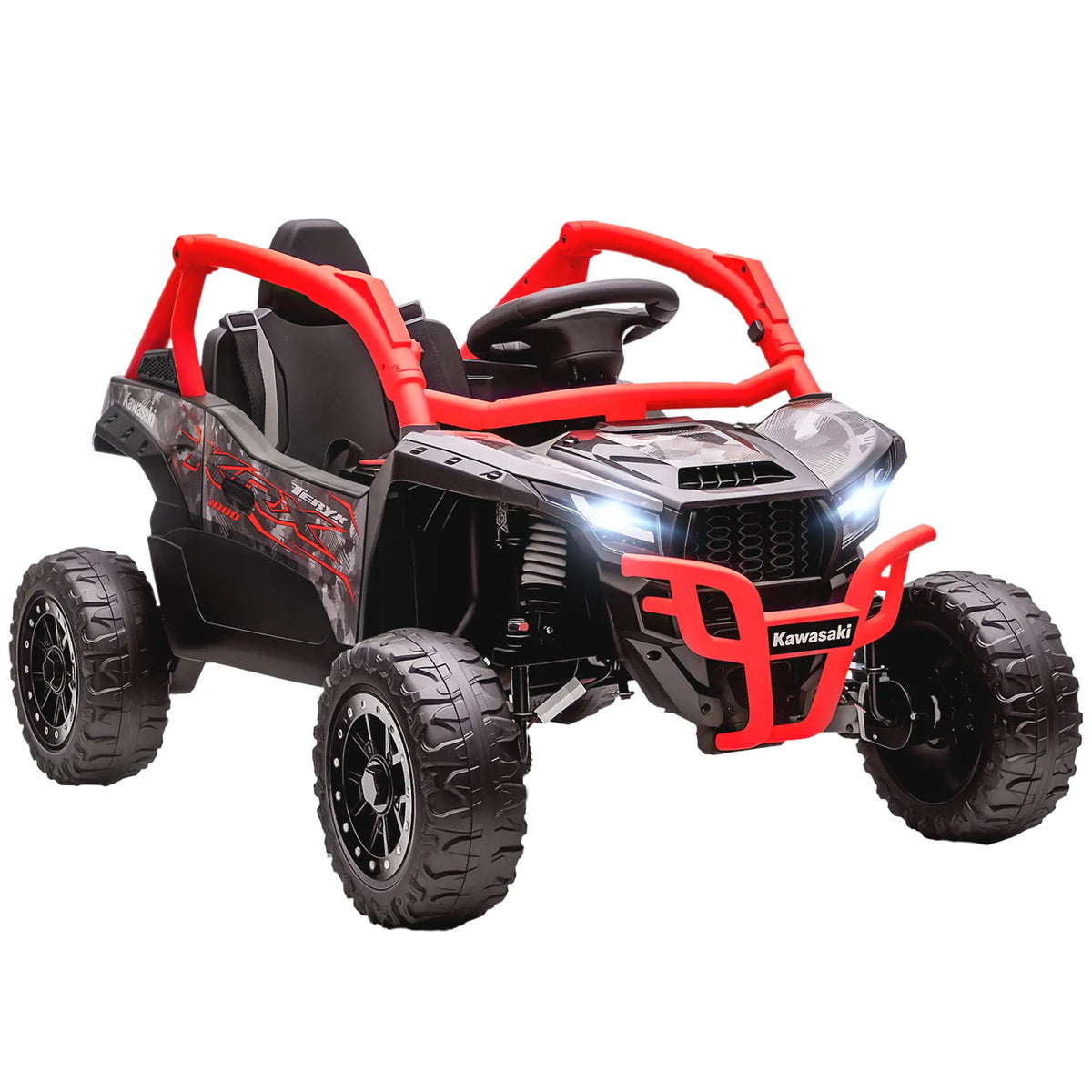 12V Ride On Truck, KAWASAKI TERYX KRX 2WD Kids Electric Car, Red Electric Toy Cars at Gallery Canada