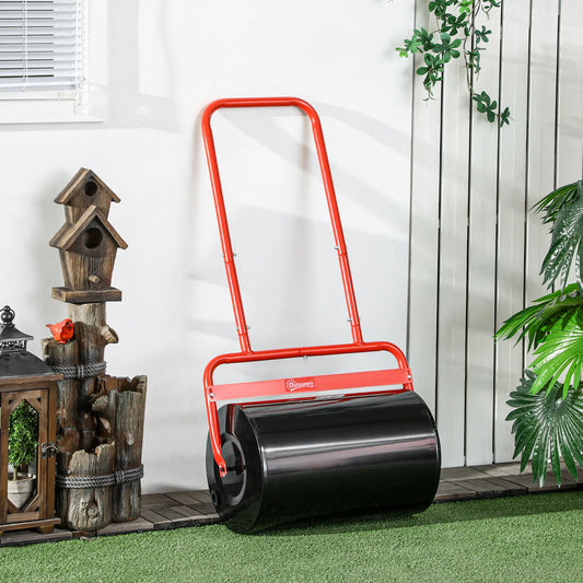 Heavy Duty Lawn Roller 20" Push/Tow Behind, Red
