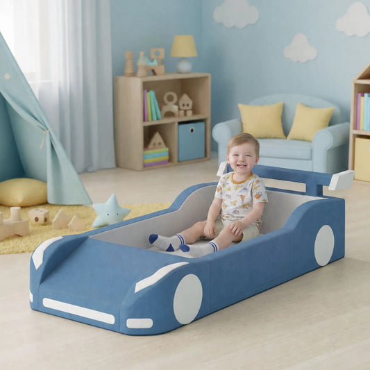 Foam Climbing Blocks, Ball Pit & Toddler Bed, 18-72 Months, Blue Kids Gym & Playmats Blue at Gallery Canada