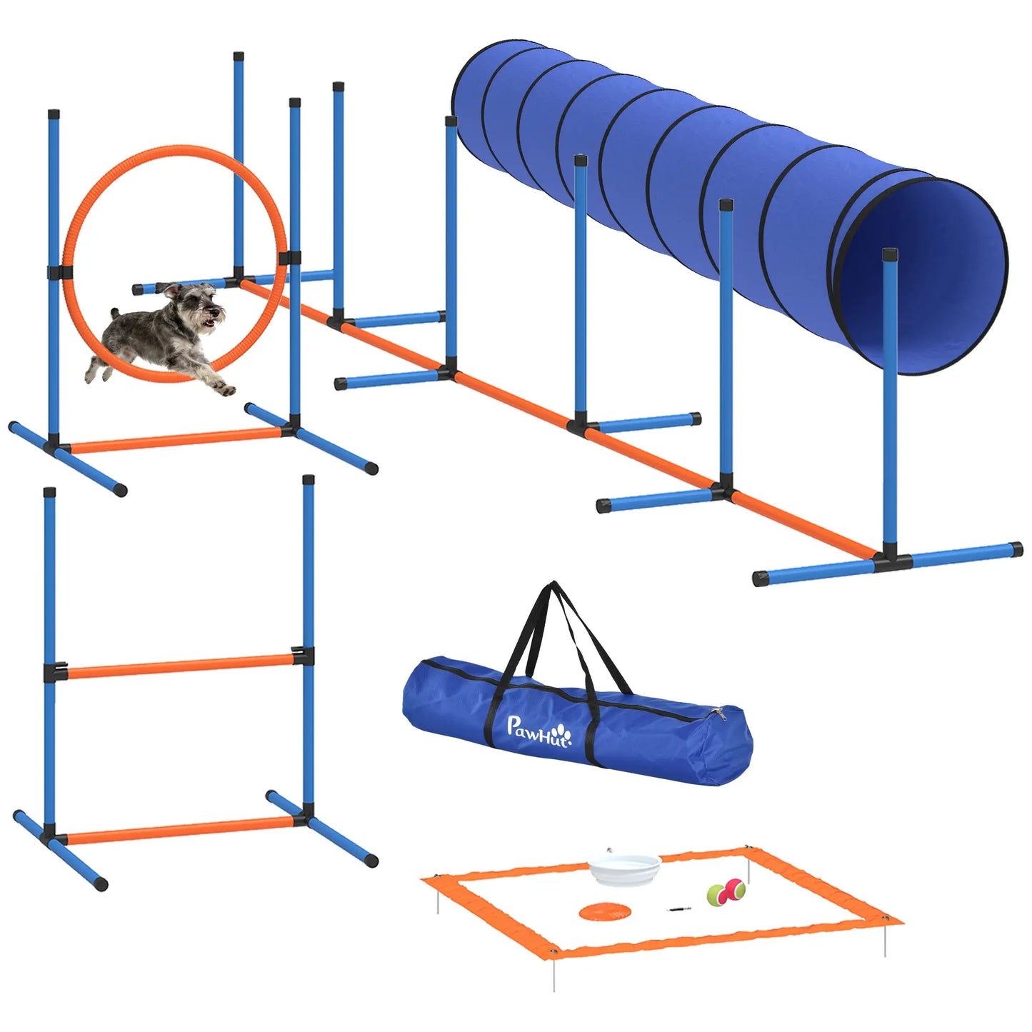 Dog Agility Training Equipment, 8PCS Obstacle Course Starter Kit Dog Agility Training Equipment at Gallery Canada