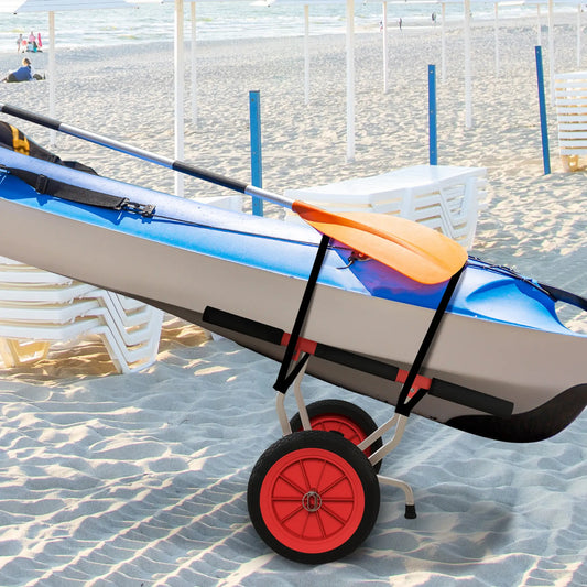 Adjustable Width Kayak Cart Dolly, Red Kayak Carts Red and Black at Gallery Canada