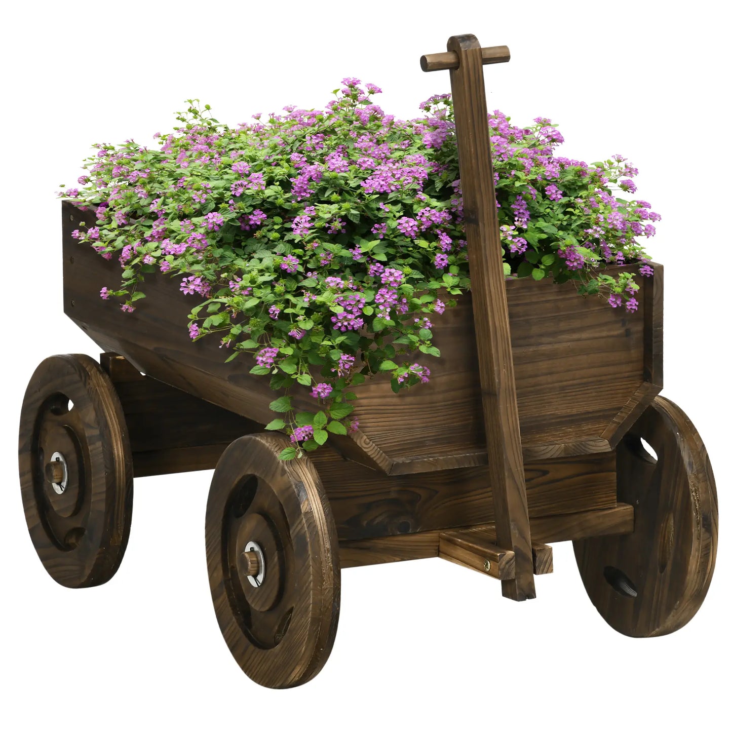 Wooden Raised Garden Bed, Flower Cart With Wheels, Outdoor Planters Wooden Planter Boxes at Gallery Canada