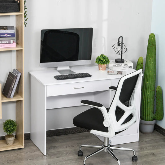 Computer Desk with Storage Drawers, White Writing Desks White at Gallery Canada