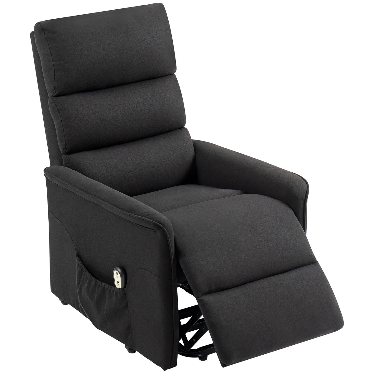 Power Lift Chair Recliner, Remote Control, Side Pockets, Black Sofas & Reclining Chairs at Gallery Canada