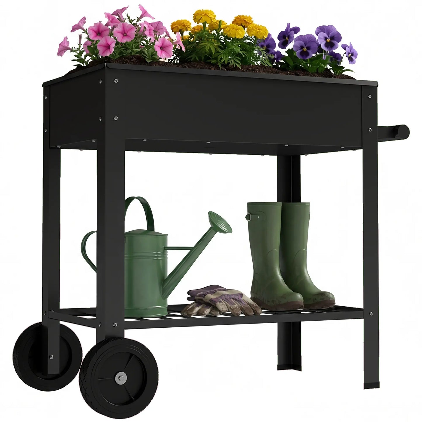 Metal Raised Garden Bed, Elevated Planter Box, 31.5" Tall Elevated Garden Beds at Gallery Canada