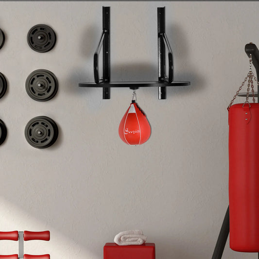 Wall Mounted Speed Bag Platform, Adjustable Height More-Strength Training Equipment Red and Black at Gallery Canada
