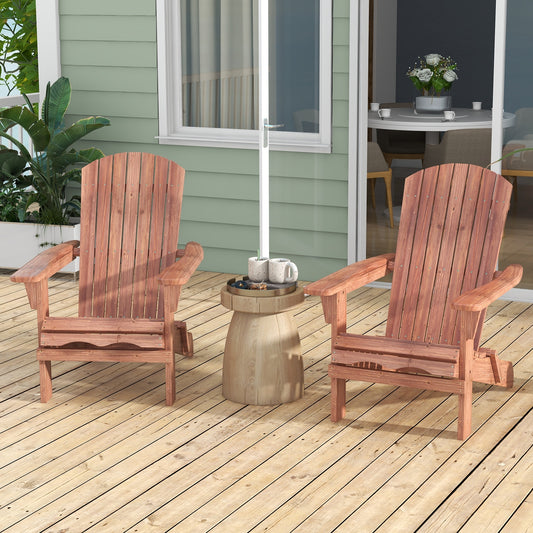Folding Adirondack Chair Set, Brown Adirondack Chairs Brown at Gallery Canada