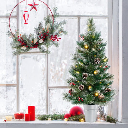 3 FT Battery Tabletop Holiday Decoration, 81 PVC Pine Needles, Green Christmas Green at Gallery Canada