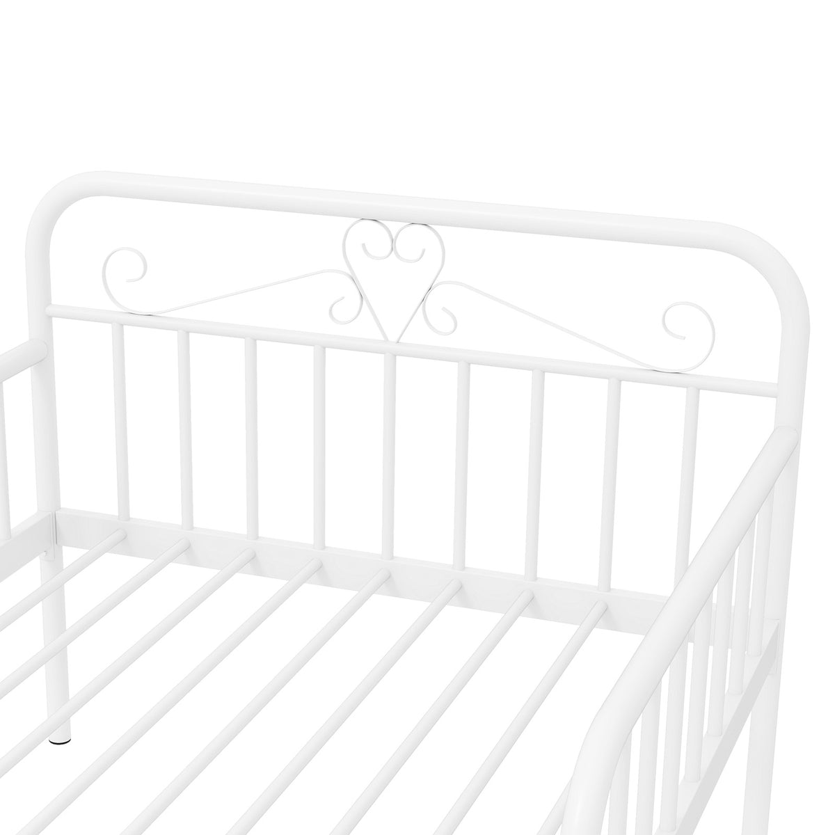 Extendable Metal Daybed To Twin Size Bed, White Bunk Bed Frame at Gallery Canada