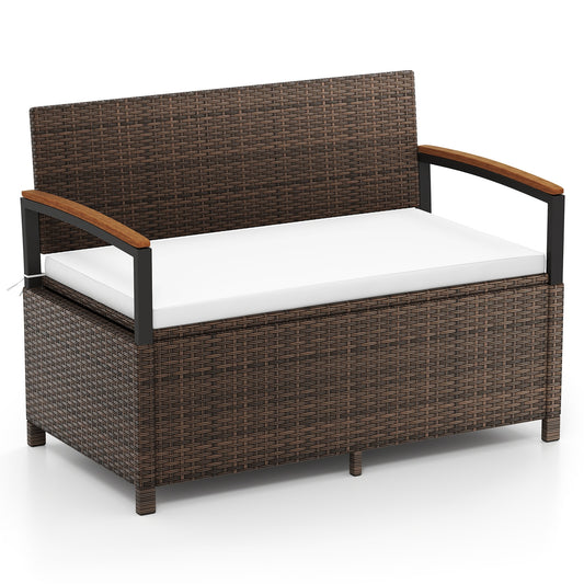 Outdoor Storage Bench Deck Box, White Sheds & Outdoor Storage White at Gallery Canada