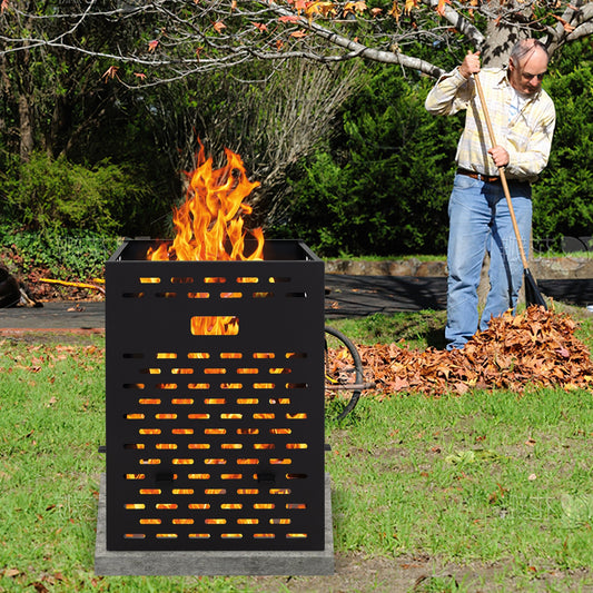 30 Inches Ultra Thick Burn Barrel, Venting Patterns, 4 Cross Braces Fireplace Tools Options at Gallery Canada